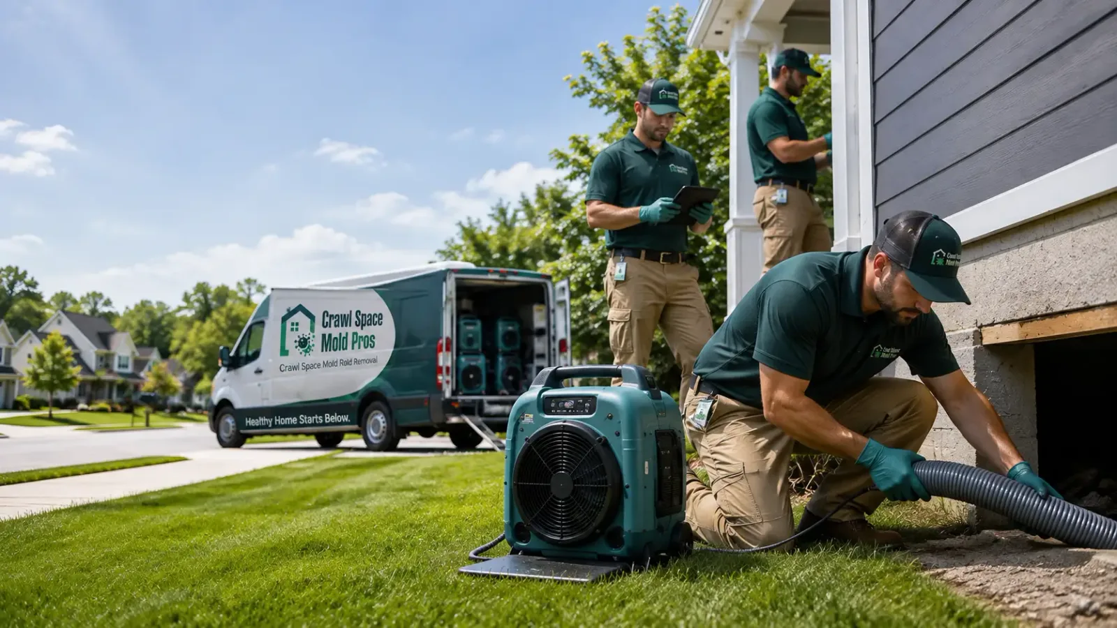 Crawl Space Mold Removal in Inland, NE
